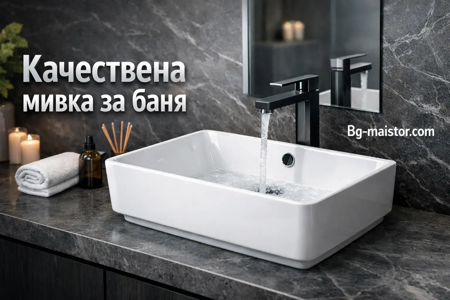 Съвременна баня с изтънчена мивка