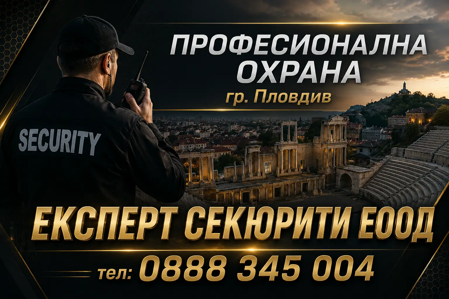 Специалистите в областта на охраната гр. Пловдив | expertsecurity.bg